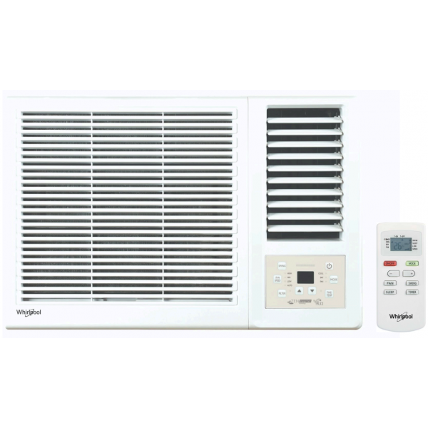 Whirlpool 惠而浦 AWV18300R 2匹變頻窗口式冷氣機: ZEN Inverter、第6感溫測、3合1抗菌濾網